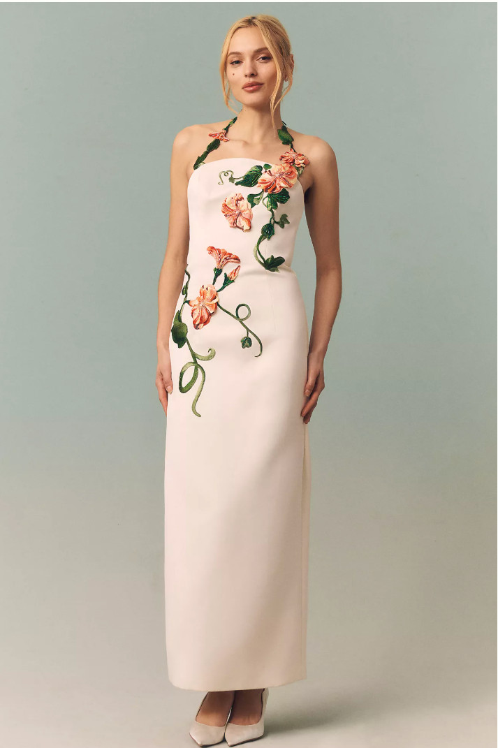 Looking for a dress that stands out at weddings or events? A halter maxi dress with appliqué details creates a bold, elegant look that’s guaranteed to turn heads.

#StatementDress #WeddingGuestOutfit #ElegantStyle #FashionFinds #DressIdeas #ChicOutfits 

 #LTKgrwm #LTKootd #LTKWedding