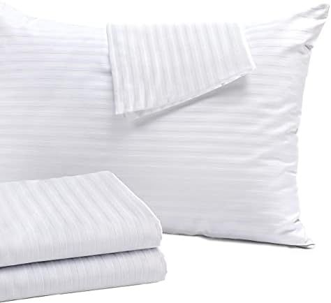 Niagara Sleep Solution 4Pack Pillow Protectors Standard 20x26 Inches Cotton Sateen Blend Tight Weave | Amazon (US)