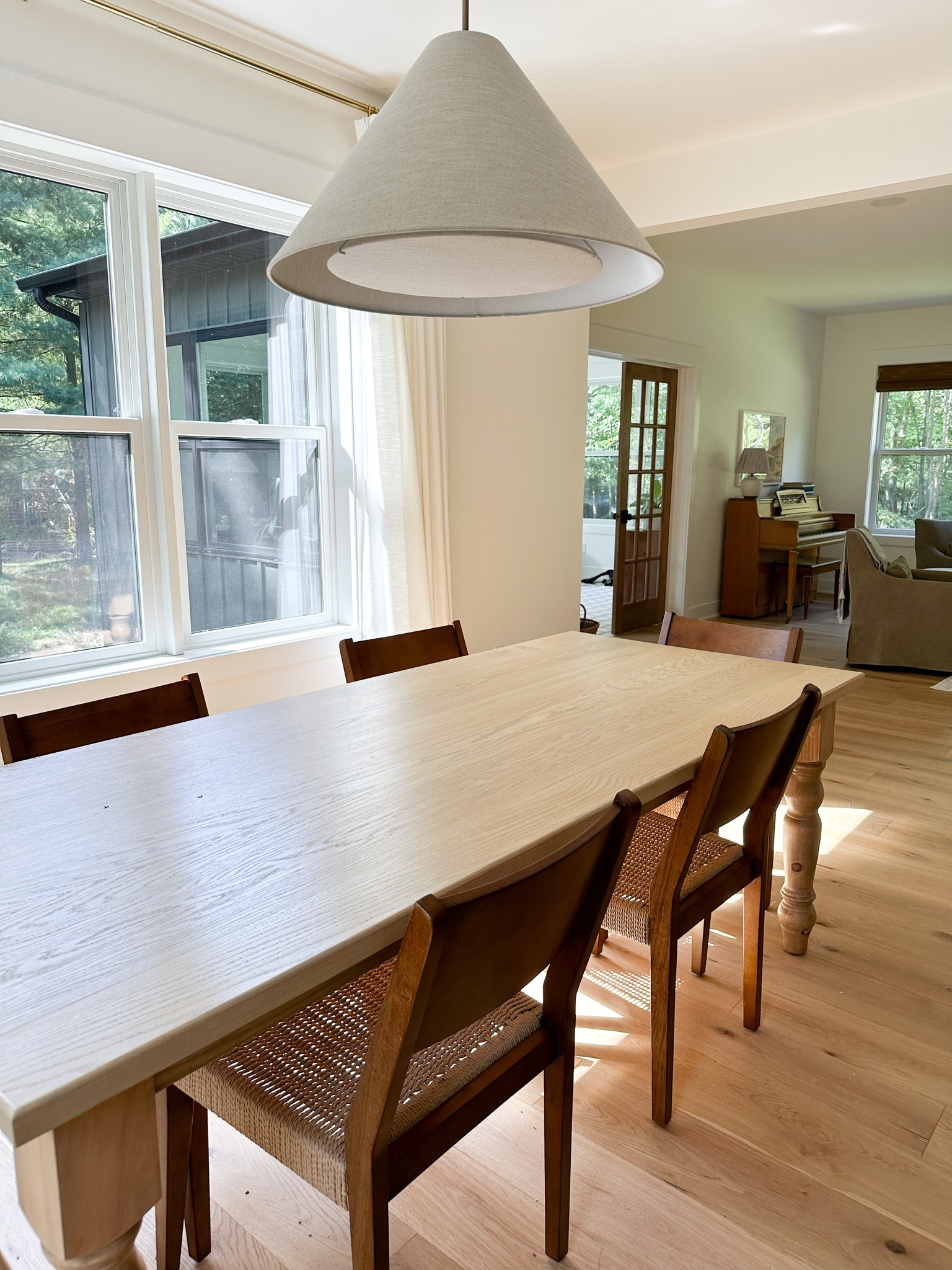 The best curtains of all time! We have the beige white 