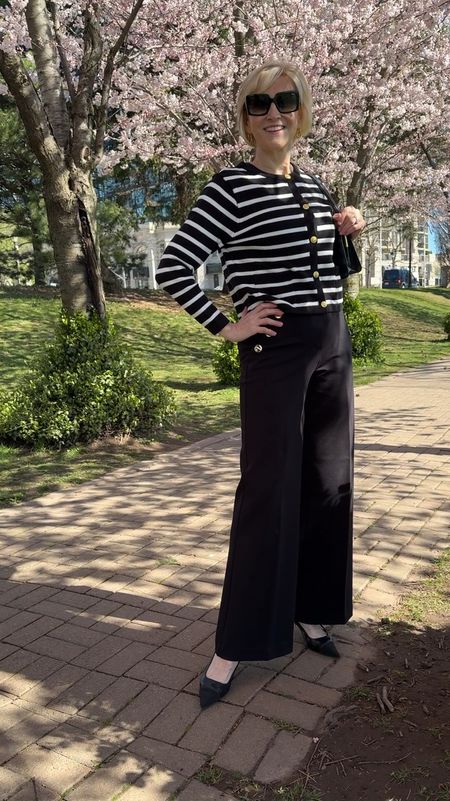 These Cherry Blossom trees are the perfect backdrop for these elegant @Spanx button wide-leg flares that I’ve been loving lately. These pants fit like a dream, are super soft and give you a youthful perky look. 

I've paired them with this cropped lady jacket from @Amazonfashion that can be seen all over this Spring.


#LTKstyletip #LTKSeasonal #LTKover40