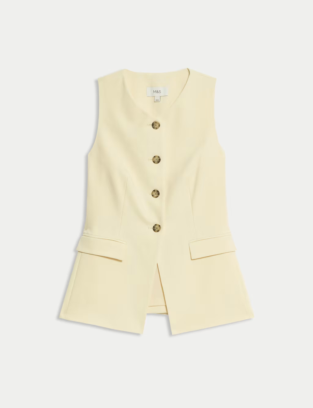 Tailored Single Breasted Longline Waistcoat | Marks & Spencer (UK)