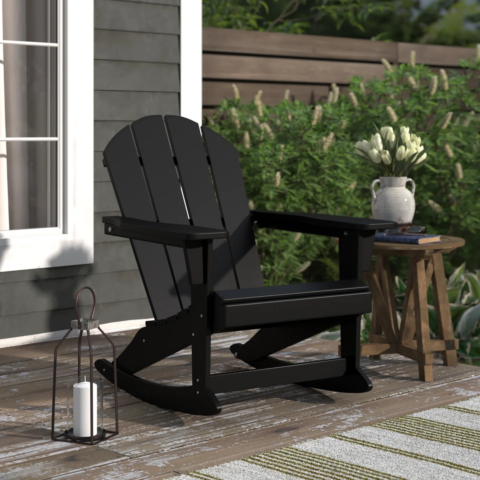Beachcrest Home™ Ravenna HDPE Rocking Adirondack Chair & Reviews | Wayfair | Wayfair North America