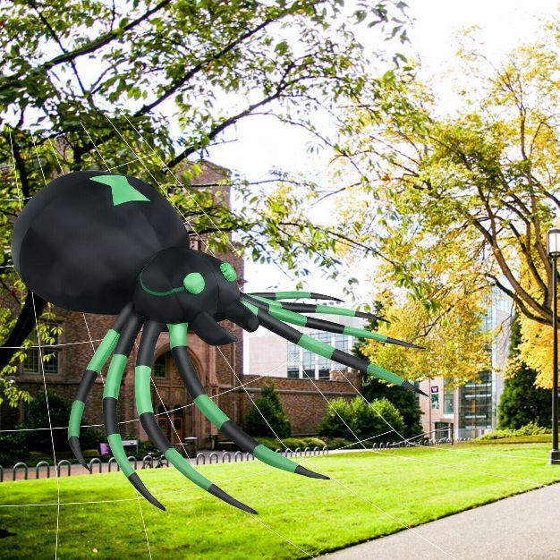 Costway 6FT Halloween Inflatable Blow-Up Spider w/ LED Lights Outdoor Yard Decoration | Target