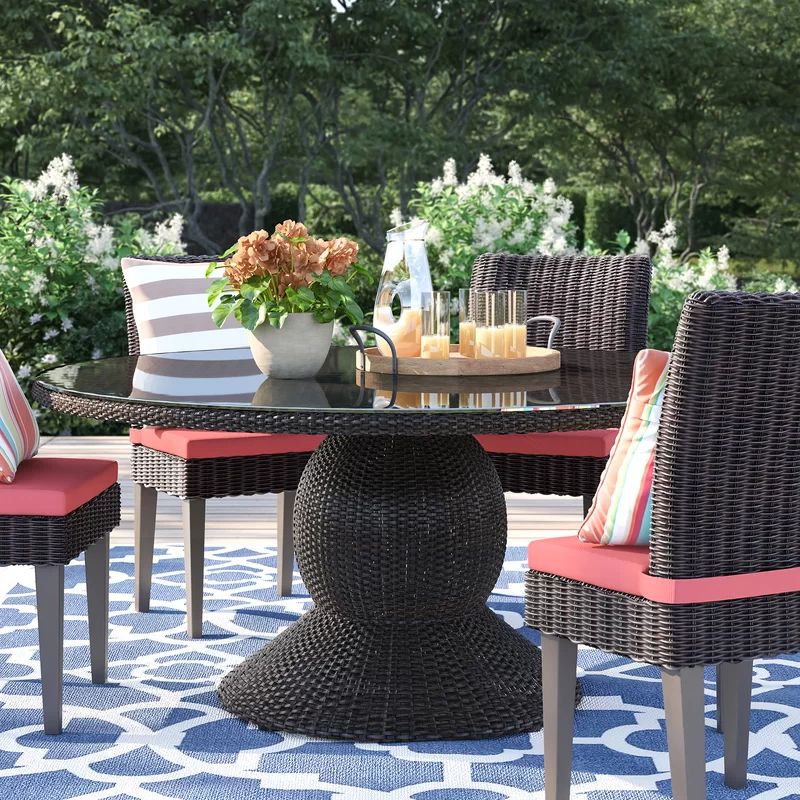 Stratford Glass Outdoor Dining Table | Wayfair North America