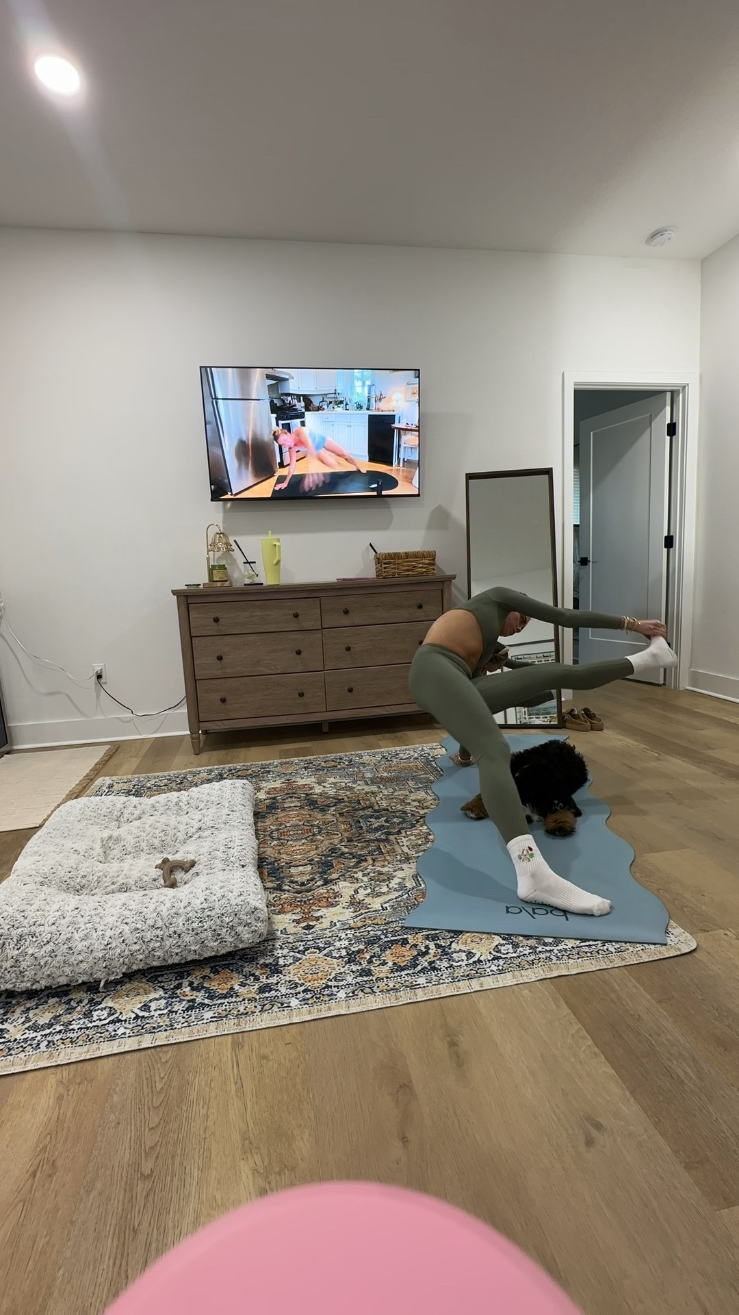 Amazon size small OMKAGI 2 Piece Workout Sets for Women Long Sleeve Padded Sports Bra High Waisted Gym Outfits with Pocket

My workout and workout gear for my daily workout. I take pilates classes from @lexfish  on Instagram she has a whole online platform and membership! Most of my pilates gear and tools are from Bala. Bala use code SLOANE15. 
#workoutgear #workoutwear #pilates #ootd #outfit #athleticwear #athleticoutfit #bikershorts #sportsbra #pilatesoutfit #athleisure #bala #pilatesworkout #pilateslovers #pilatestiktok
2 #ltkactive #ltksalealert@lexfi

#LTKmorningroutine #LTKActive #LTKfitnessgoals