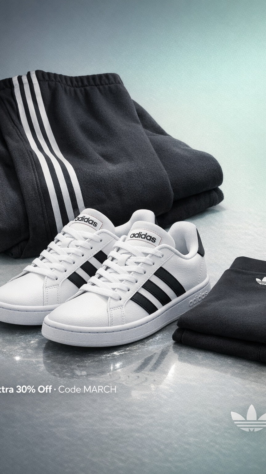 Such a good adidas Spring Sale moment right now. The extra 30% off code MARCH makes the Grand Court sneakers ($70), Essentials 3-Stripes fleece pants ($50), and Essentials Small Logo flared leggings ($35) a great trio to restock right now. 

 

#LTKSeasonal #LTKSaleAlert