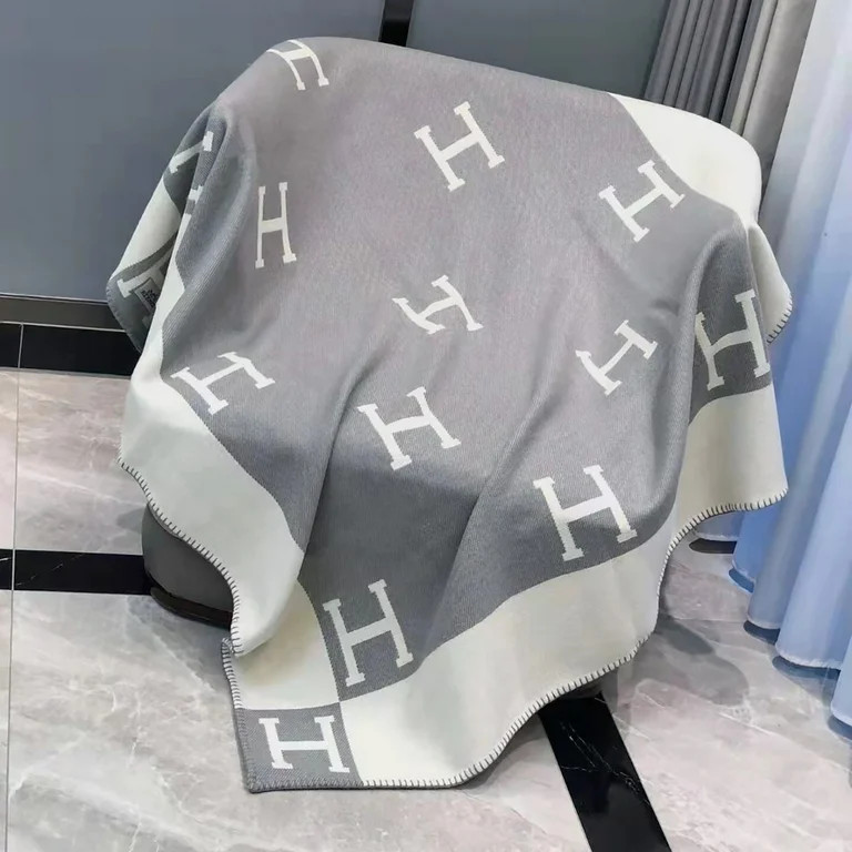 Cumka H Throw Blanket Warm Shawl Thick Knitted Cashmere Blankets 67” x 55”inches Grey - Walma... | Walmart (US)