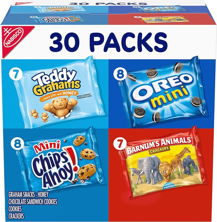 Nabisco Team Favorites Variety Pack, OREO Mini, CHIPS AHOY! Mini, Teddy Grahams Honey & Barnum's ... | Amazon (US)