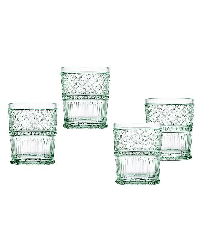 Godinger Claro Set of Four 4 Double Old Fashion Glasses, 12 oz & Reviews - Glassware & Drinkware ... | Macys (US)