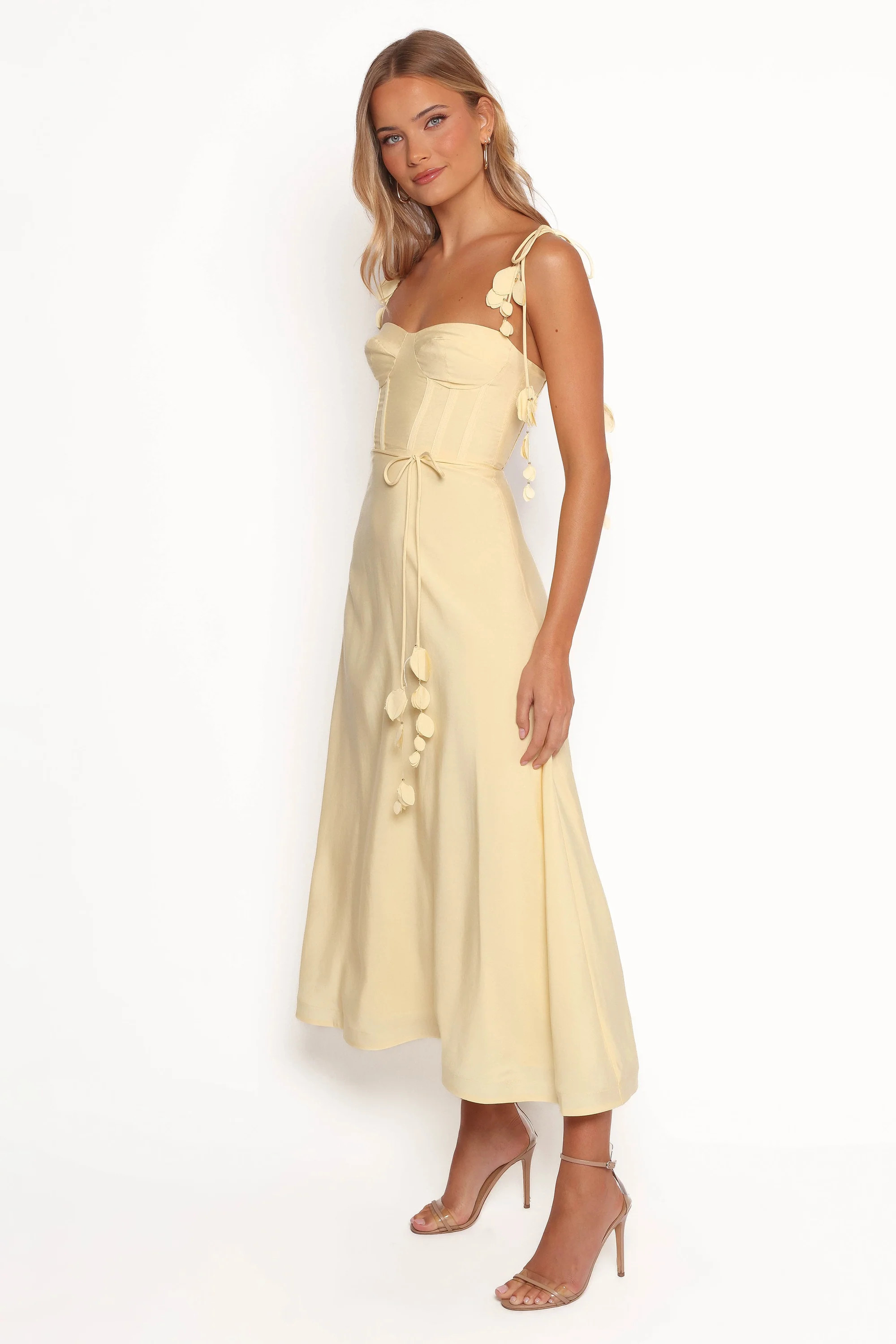 Della Midi Dress - Yellow | Petal & Pup (US)