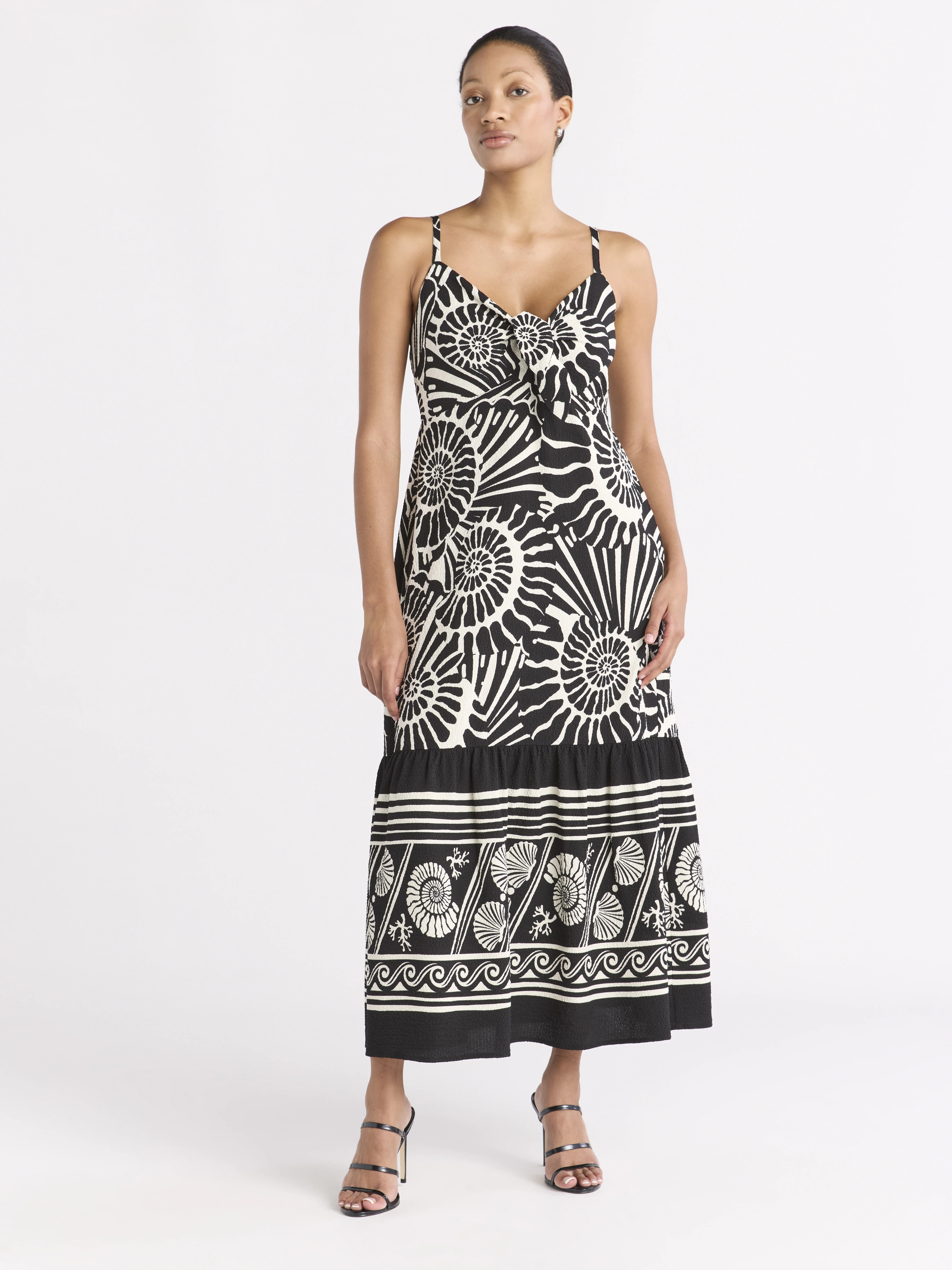 Sofia Jeans Women's Tie Front Maxi Dress, Sizes XS-XXXL | Walmart (US)