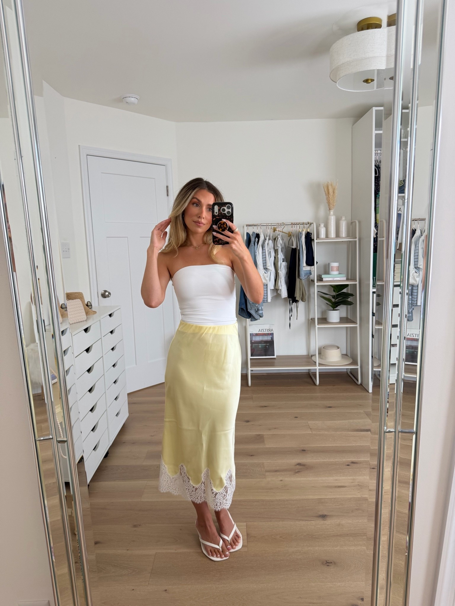 STUNNING date night outfit option 🤍✨🍋 size xs in the contour tube top — it’s right on the cusp of me needing to size up because of the chest. I’m a 32 C for reference! Skirt is a xs and fits perfectly. I’m 5’2 and usually a 0/24!

#LTKootd #LTKgrwm #LTKPetite