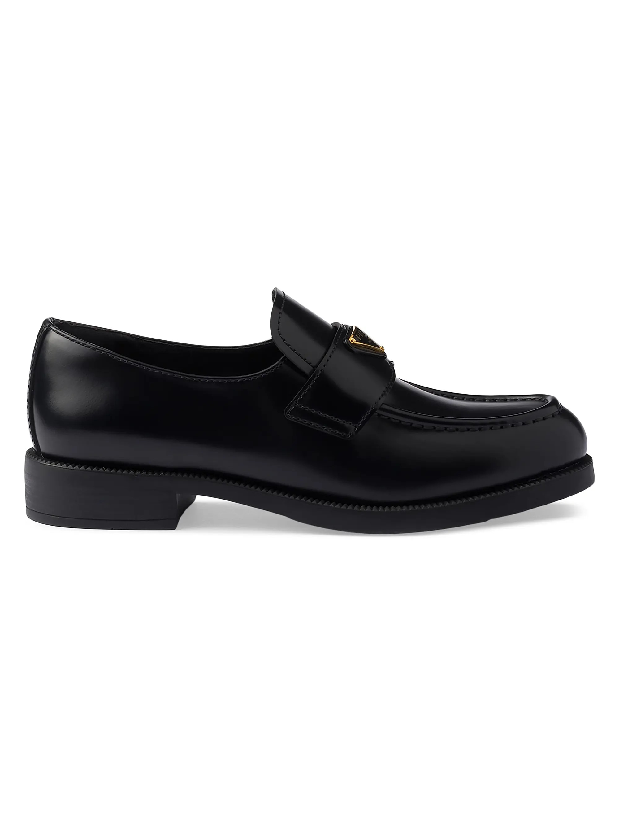PradaBrushed Leather Loafers | Saks Fifth Avenue