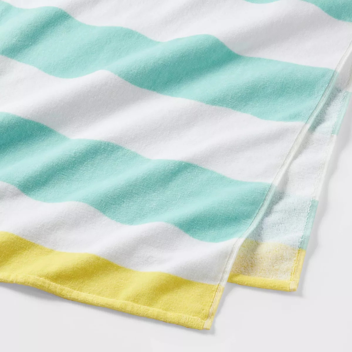 Wavy Stripe Beach Towel Teal/White - Sun Squad™ | Target