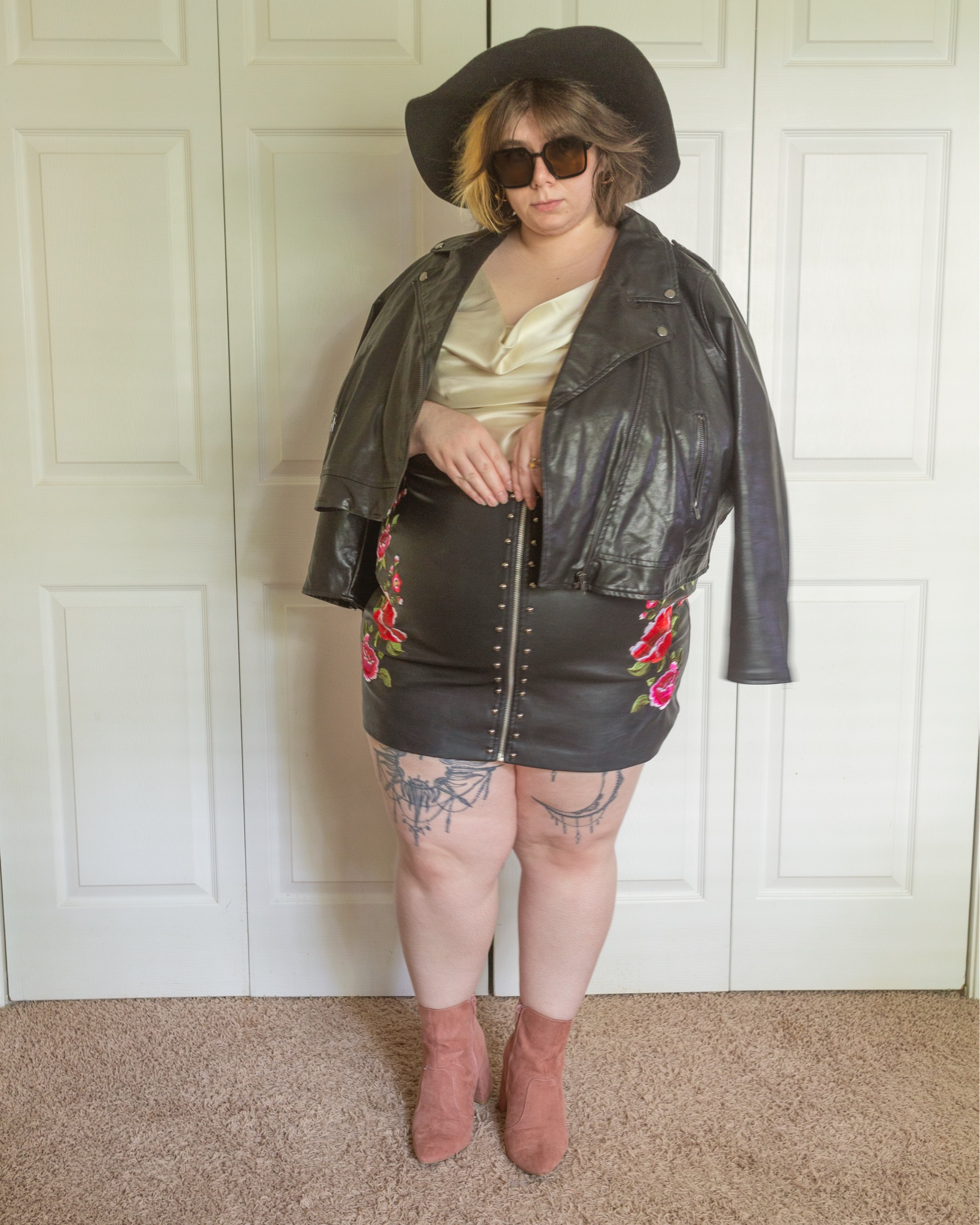 Plus size leather on leather fall outfit 

#LTKSeasonal #LTKstyletip #LTKcurves