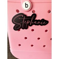 Name Bag Charm | Personalized Custom Tag Beach Tote Bogg Accessories | Etsy (US)