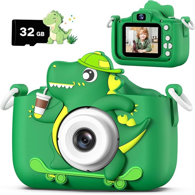 Dwfit Upgrade Selfie Kids Camera, Christmas Birthday Gifts for Boys Girls Age 3-12, HD Kids Digit... | Amazon (US)