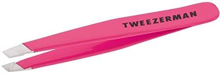 Tweezerman Neon Pink Stainless Steel Mini Slant Tweezer | Amazon (US)