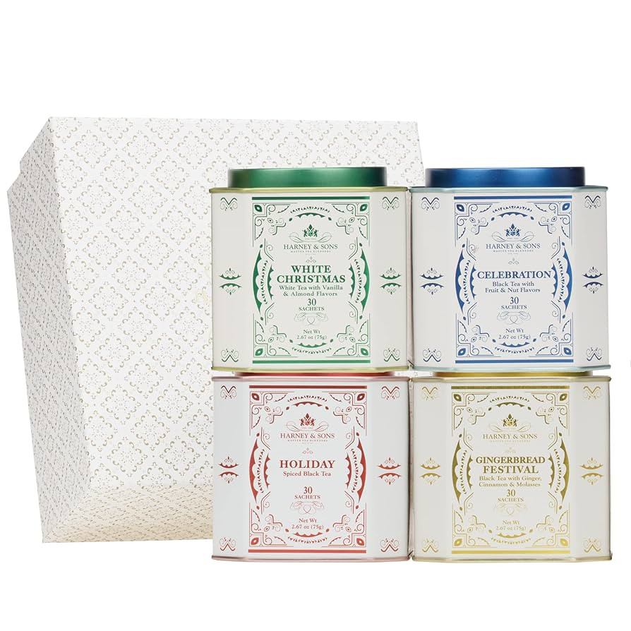 Harney & Sons Teas of the Season Gift, Holiday Tea Gift, 4 Count (Pack of 1) | Amazon (US)