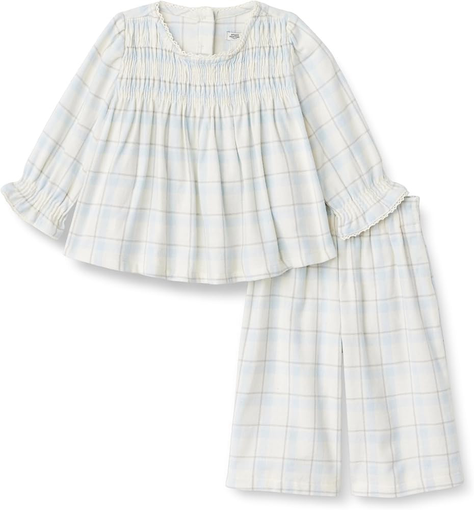 Ivory Light Blue Simple Plaid | Amazon (US)