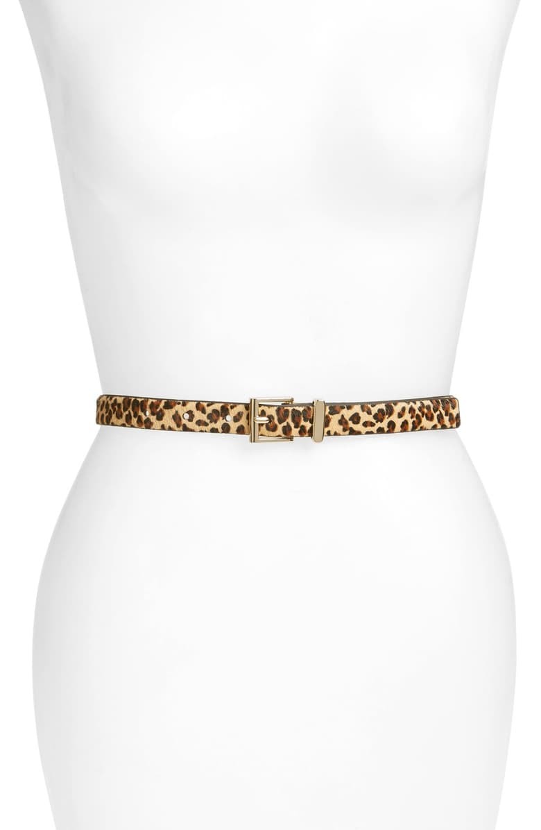 Square Keeper Calf Hair Belt | Nordstrom
