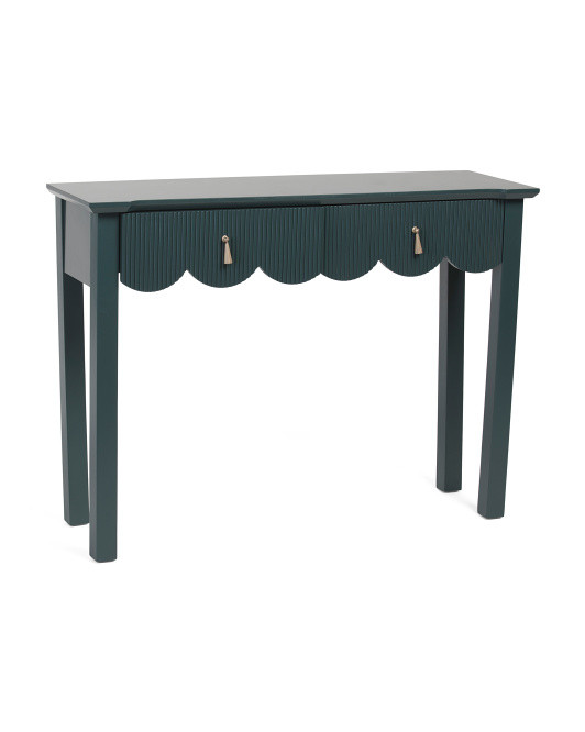 47in Harper Scalloped Console Table | TJ Maxx