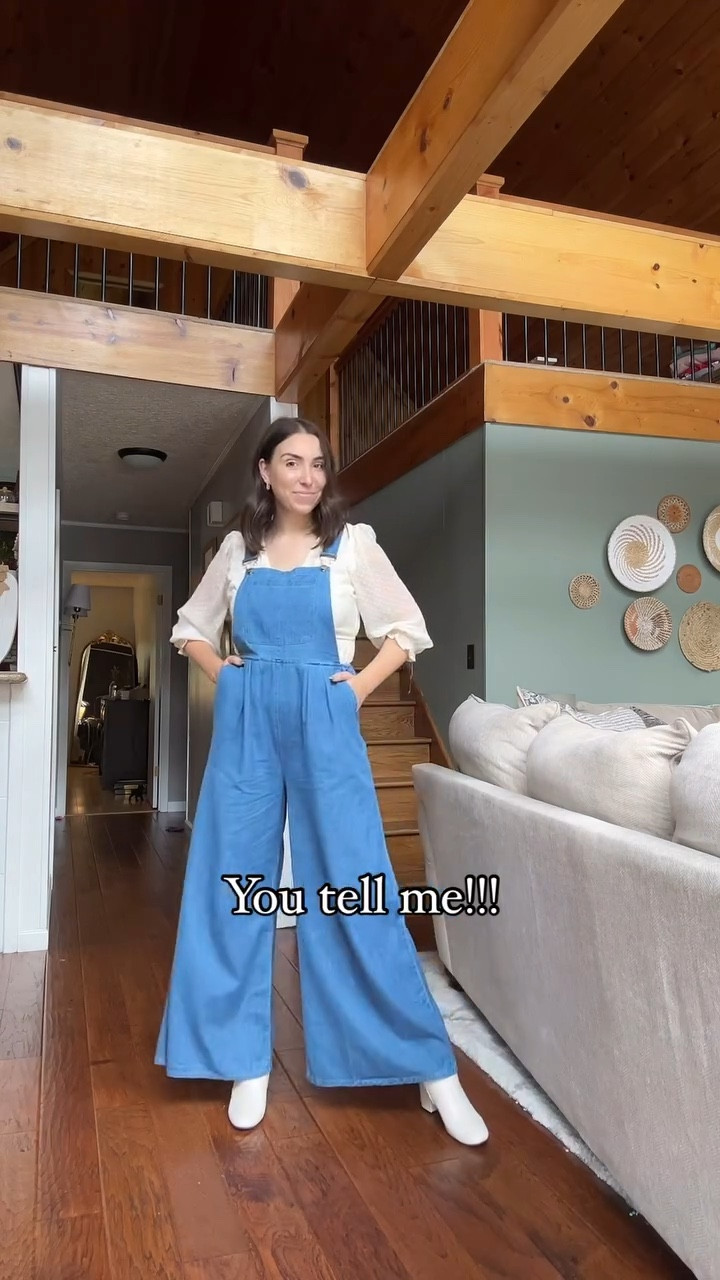 $32 Viral Amazon wide-leg denim overalls 🩵

These are a soft denim material, not structured. SO comfy with a stretchy waistband. Adjustable straps and a trendy wide leg fit!

I’m 5’8” and a true size 8 in most things. Ordered a medium and it was perfect! The length was great even with heels 🤍

Comment WANT and I’ll send details straight to your DMs 🫶🏻

#momswithstyle #momootd #momoutfits #everydaystyle #outfitideas #casualstyle #momstyle #outfitinspo #amazonfashion #amazonoveralls #widelegoveralls #toddlermomapproved

#LTKVideo #LTKMidsize #LTKFindsUnder50