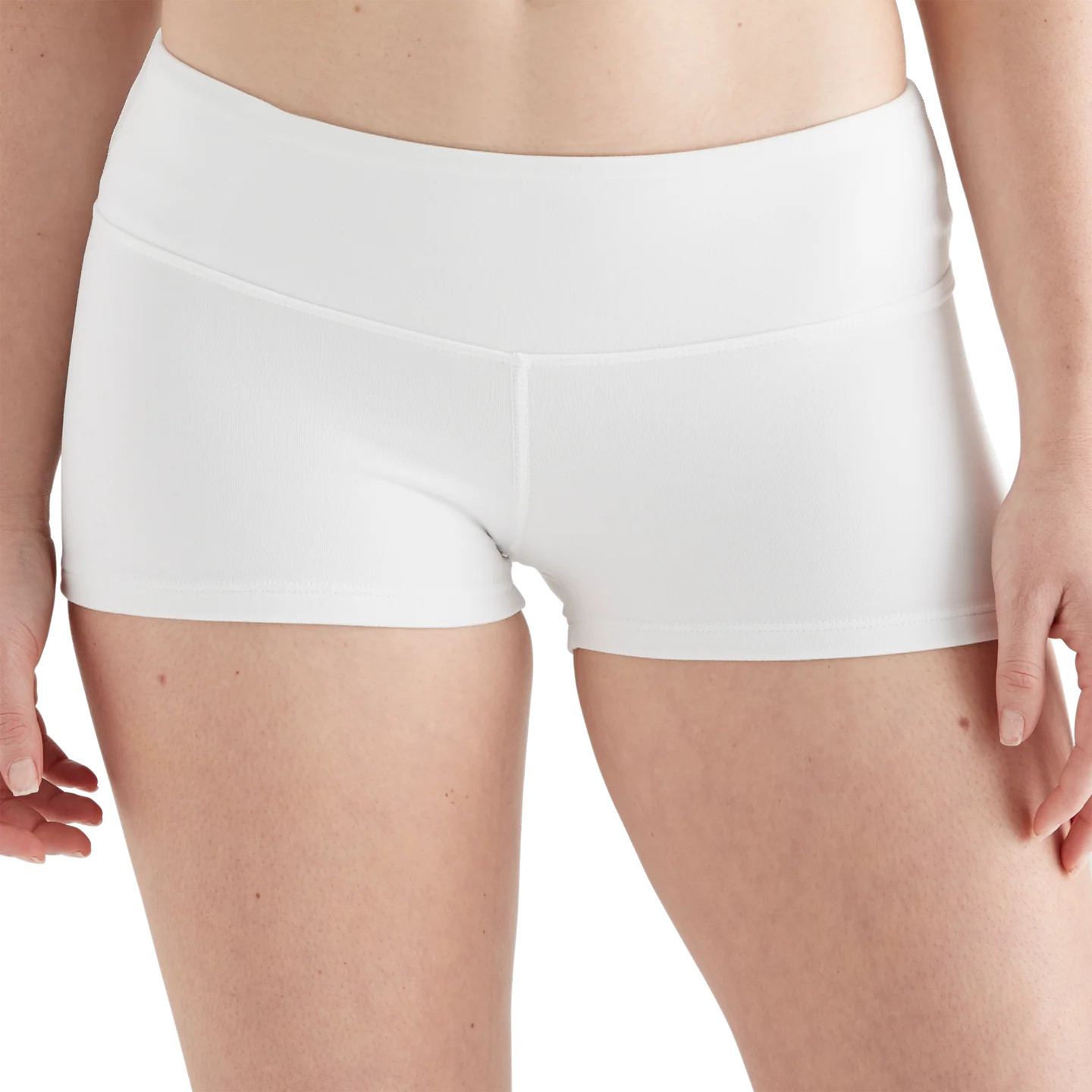 Women's White 2" Low-Rise Matte Short | NOBULL | NOBULL
