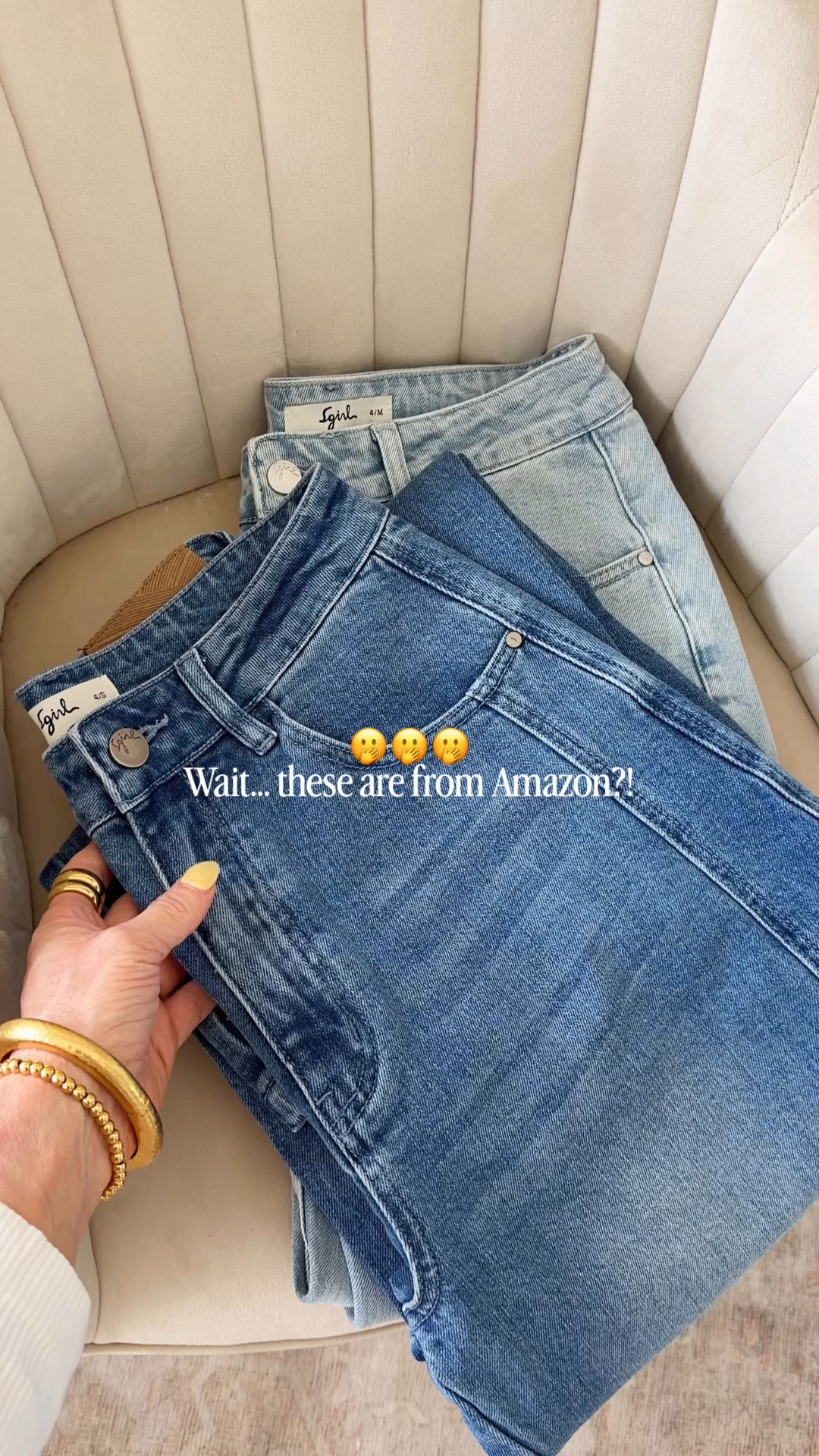 Premium denim on Amazon is here! 🙌🏻 The fit and feel of both of these denim jeans are so on point! 

Spring outfits 2026, spring outfits with denim, dark wash denim, light wash denim

#LTKootd #LTKgrwm #LTKOver40