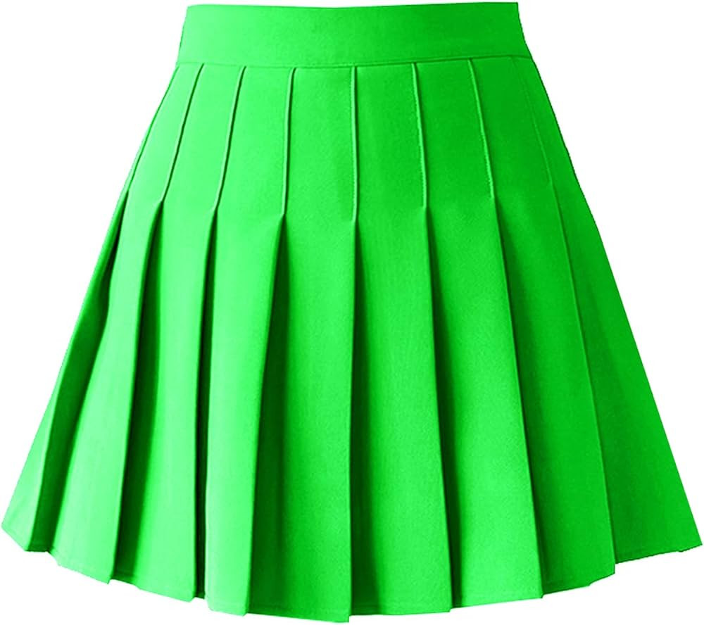 TONCHENGSD Women's High Waist Pleated Mini Skirt Skater Tennis Skirt | Amazon (US)