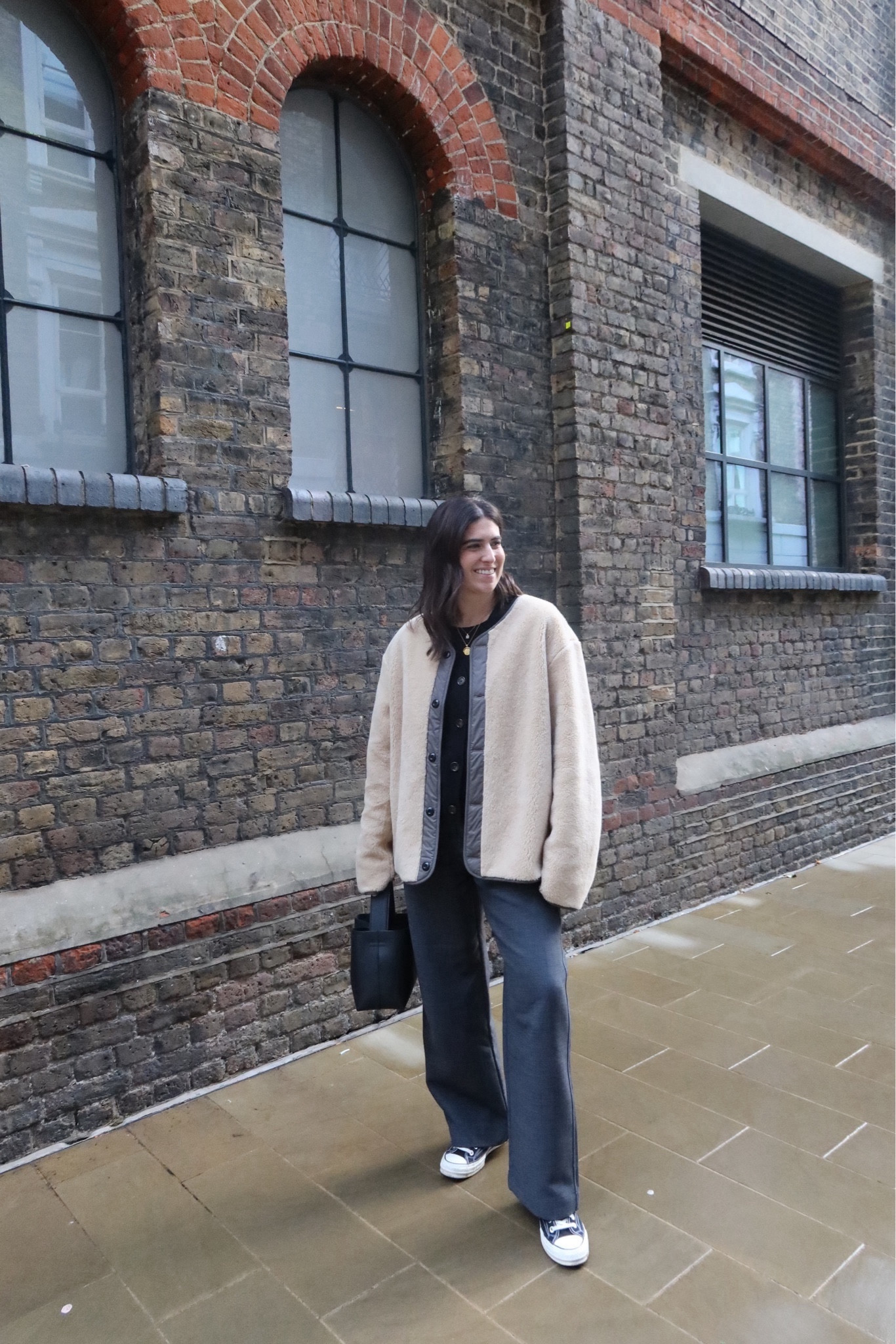 Relaxed, oversized outfit. Arket crossbody bag. Arket wool trousers. Whistles knitted vest. Missoma necklace. 

#LTKSeasonal #LTKstyletip #LTKeurope