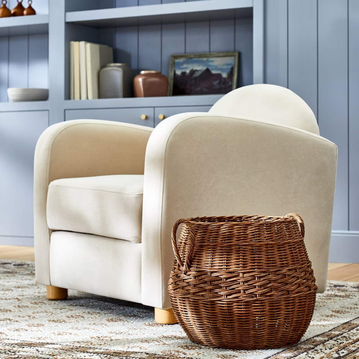 Rattan Round Basket - Threshold™ designed with Studio McGee | Target