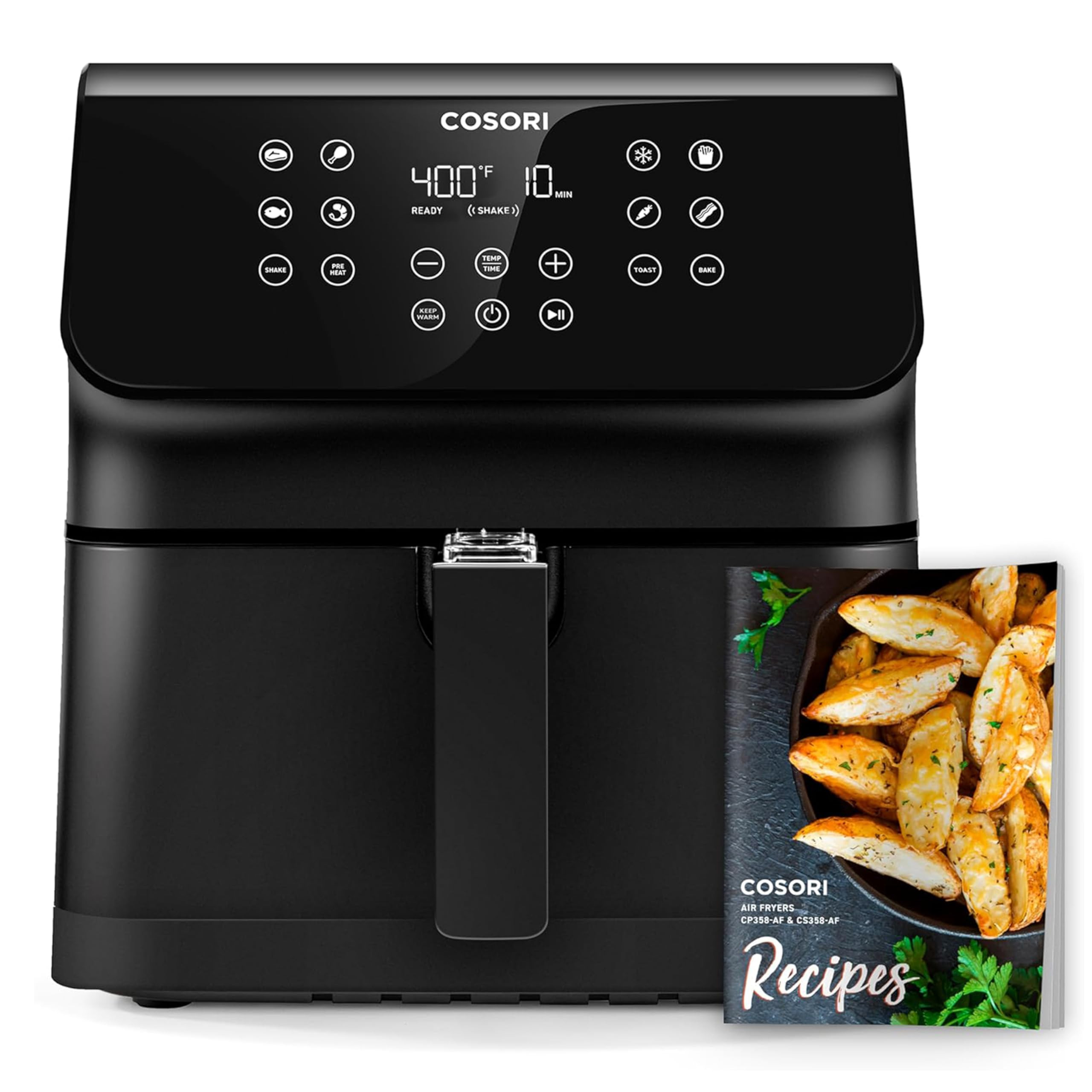 COSORI 12-in-1 Air Fryer 5.8QT, Toast, Bake, Nutrition Facts for 100+ In-App Recipes, AdaptIQ Tec... | Amazon (US)