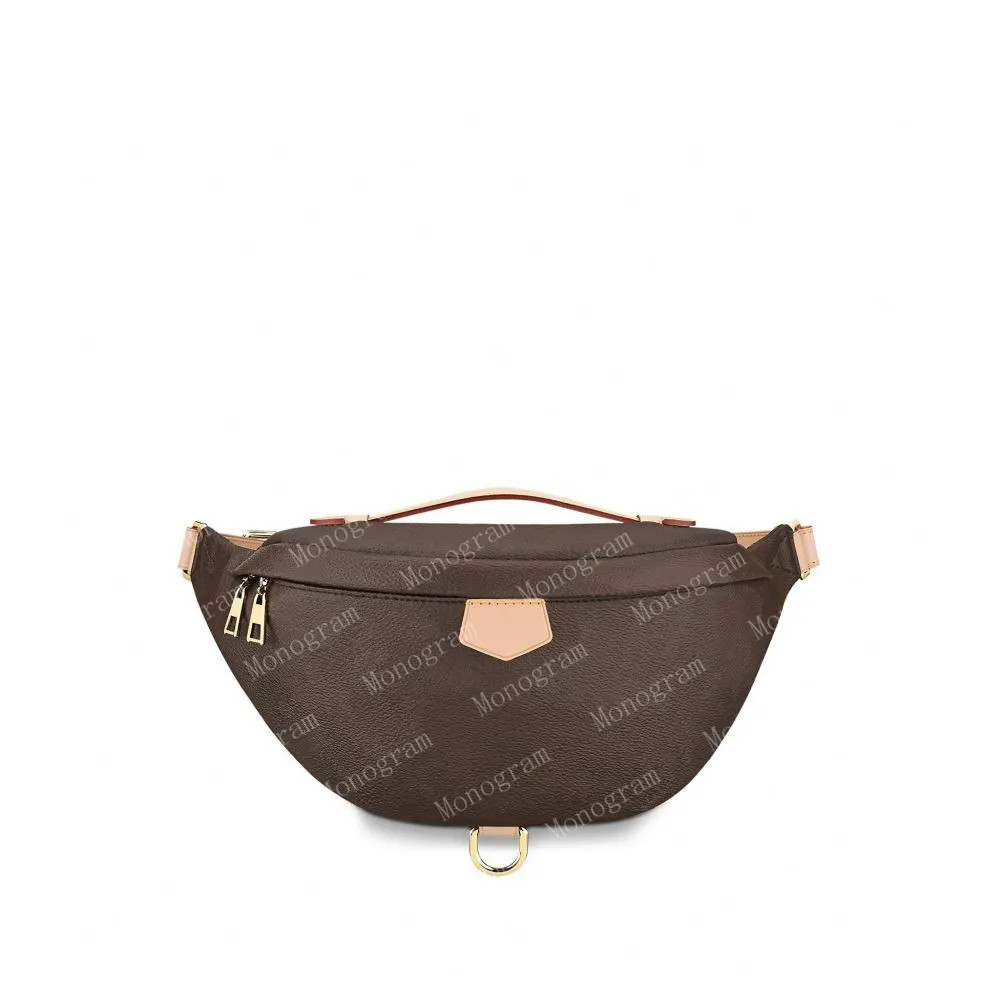 2023 Designer Waist Bag Bumbag Mens Bags Fannypack Brown Flower Leather Crossbody Purses Messenge... | DHGate