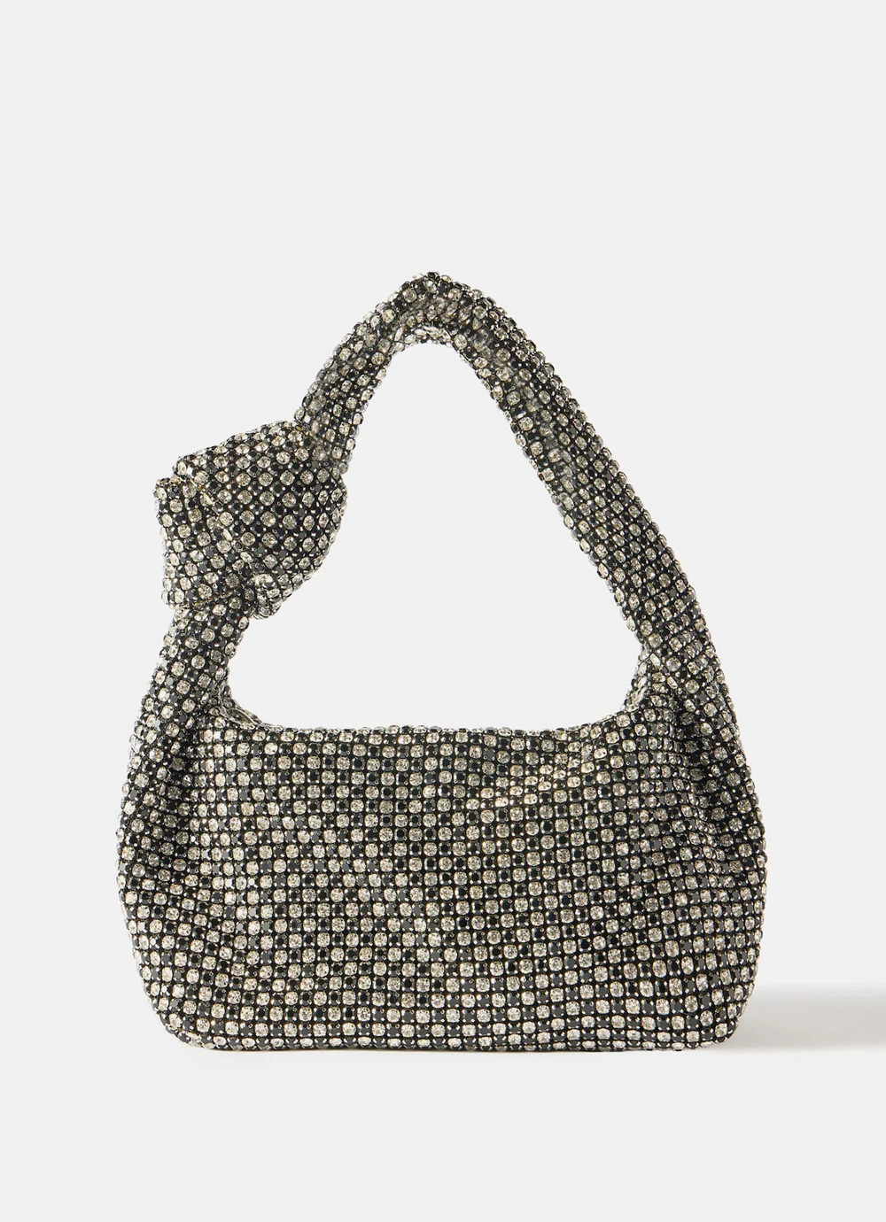Kay Silver Diamante Grab Bag | Mint Velvet