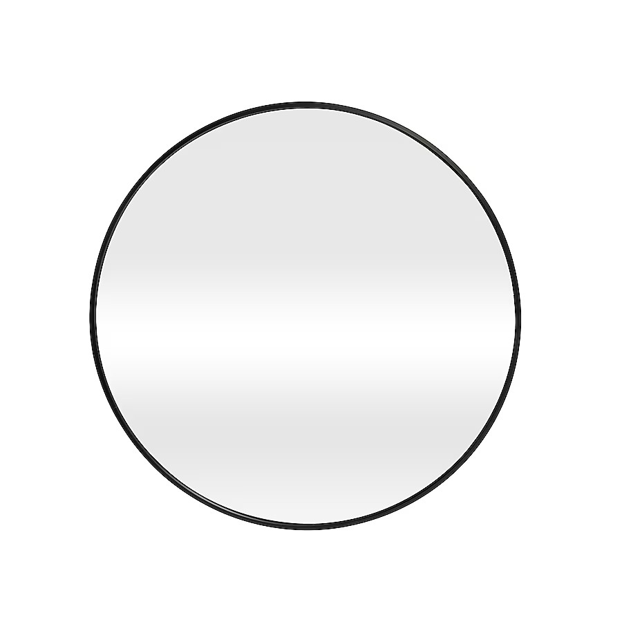 Origin 21 30-Inches W x 30.0-Inches H Round Black Framed Wall Mirror | Lowe's