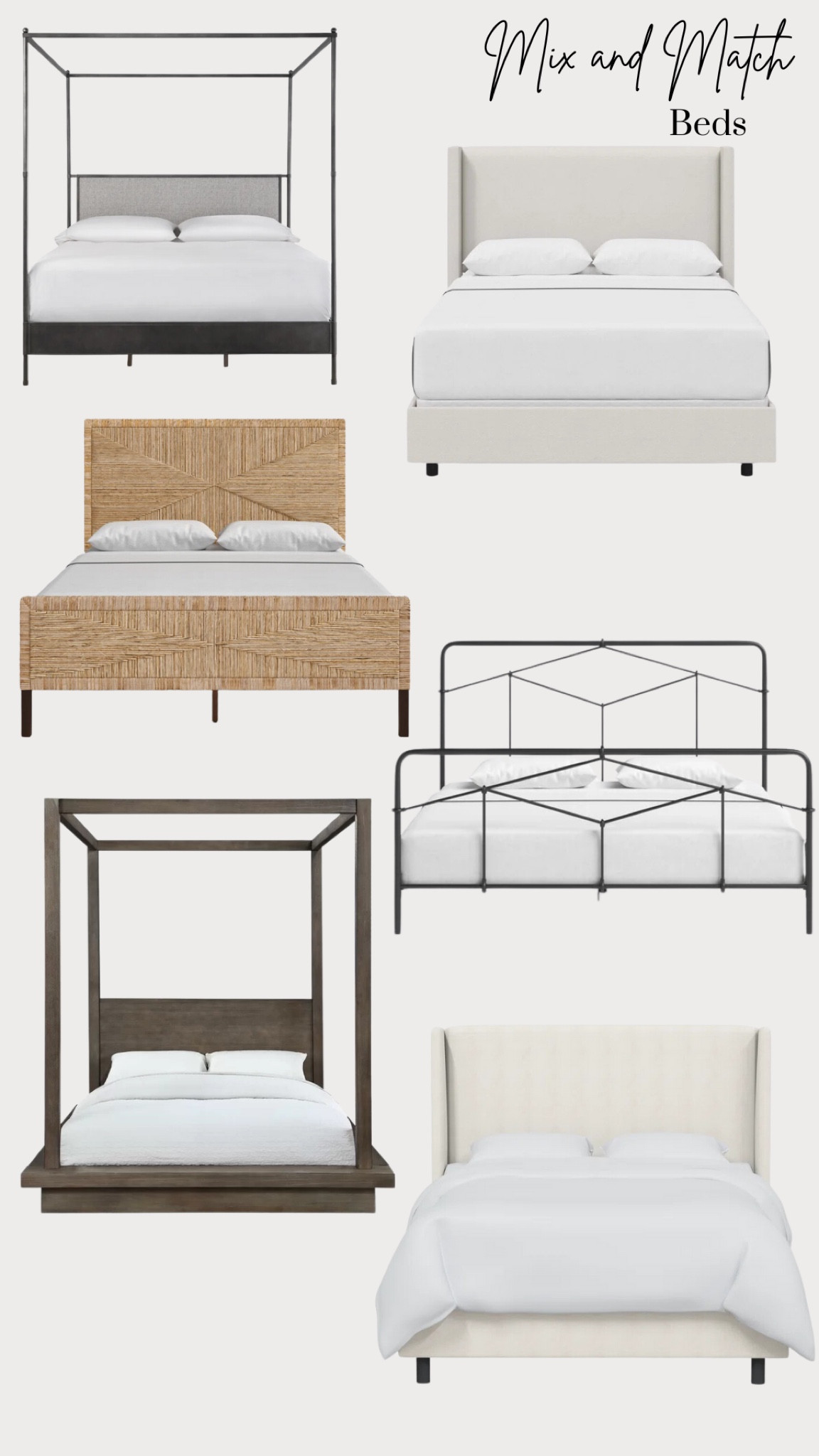 Joss & Main mix and match bedroom beds

#LTKhome
