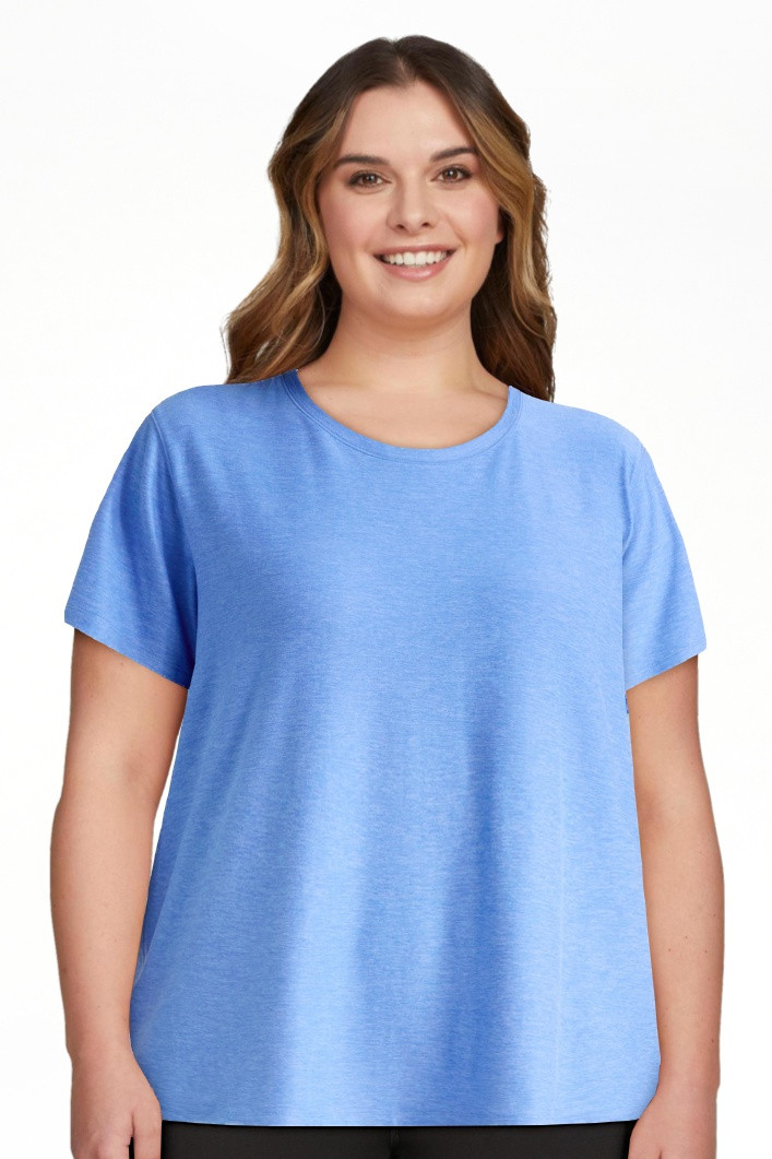 Athletic Works Women's and Women's Plus ButterCore Tee with Short Sleeves, Sizes XS-4X | Walmart (US)