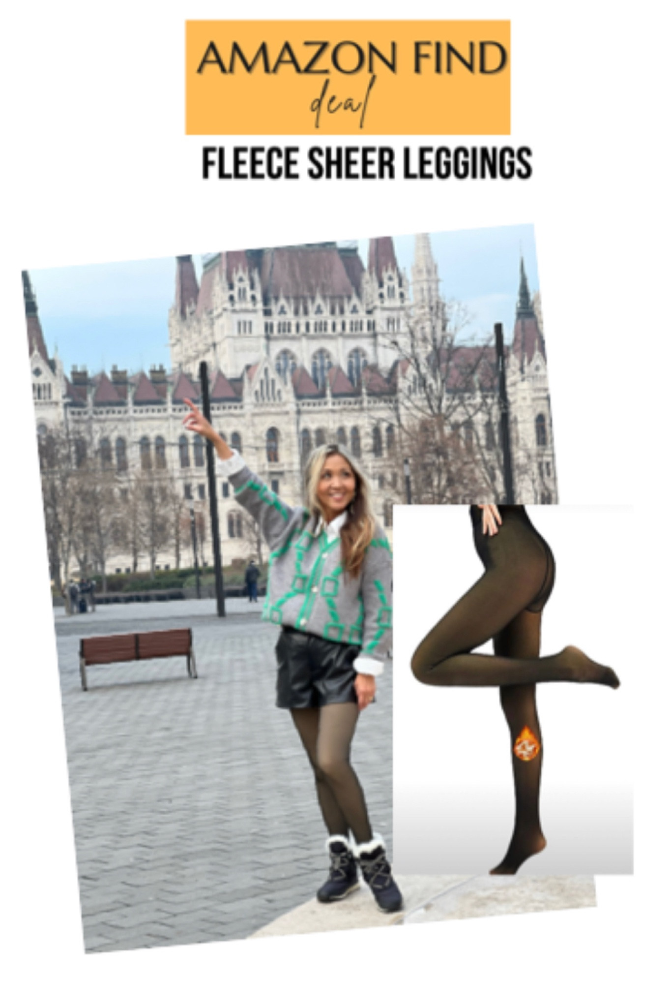 X-CHENG Fleece Lined Tights Sheer … curated on LTK