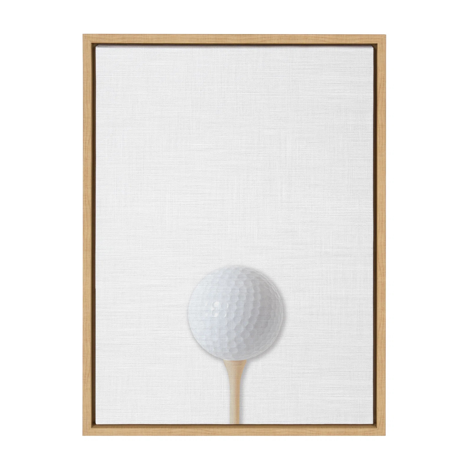 Harriet Bee 'Golf Ball Portrait Color' by Uniek- Floater Frame Photograph Print on Canvas & Revie... | Wayfair North America