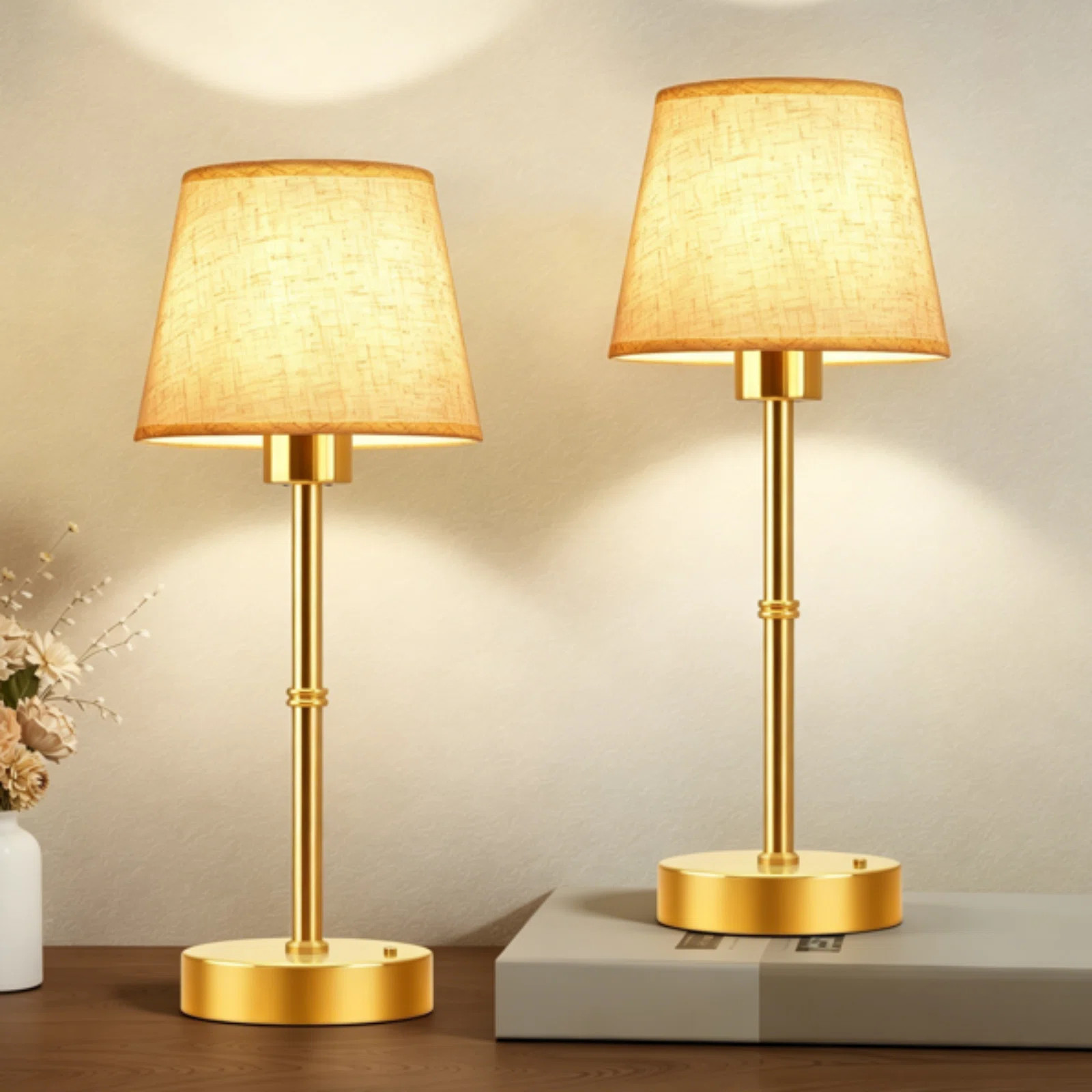 Winston Porter Cordless Dimmable Table Light Touch Control Lamps | Wayfair | Wayfair North America