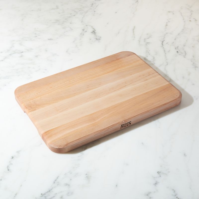 John Boos 1" Maple Cutting Board 17" X 12" + Reviews | Crate and Barrel | Crate & Barrel