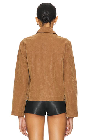 x We The Free Blair Faux Suede Jacket in Caramel Cafe | Revolve Clothing (Global)