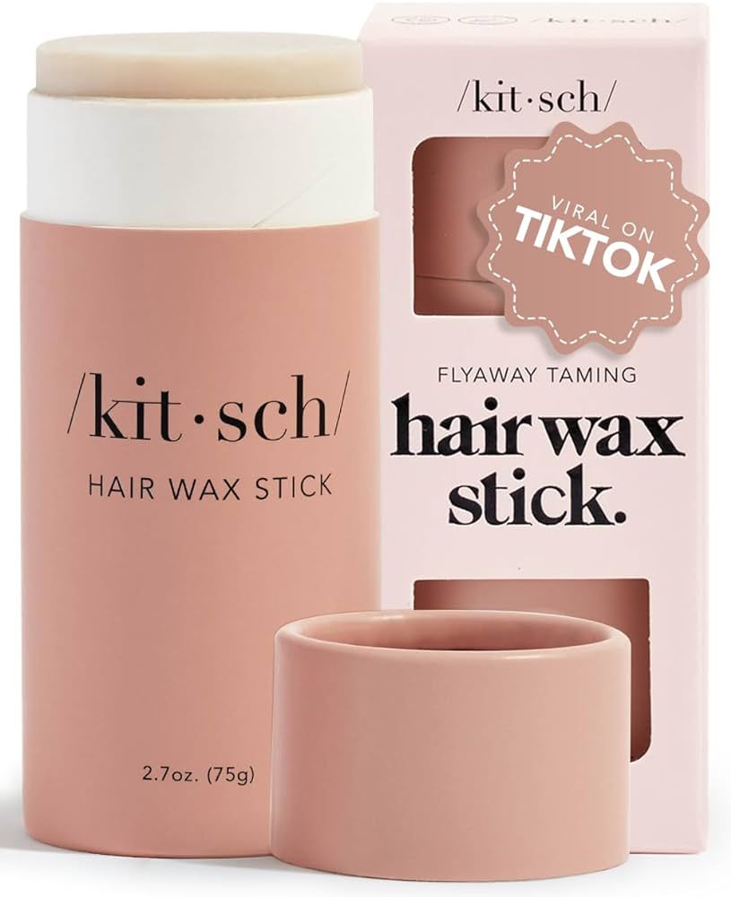 Kitsch Hair Wax Stick for Women & Men - Hair Slick Back Stick, Anti-Frizz and Fly Away Hair Tamer... | Amazon (US)