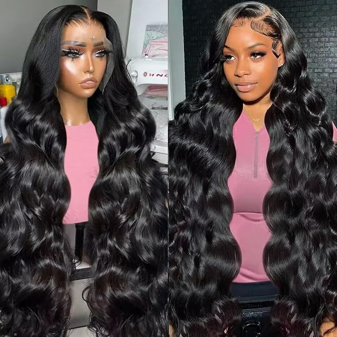 Cikana Body Wave Lace Front Wigs Human Hair Pre Plucked HD Lace Frontal Wig 180% Density Glueless... | Amazon (US)