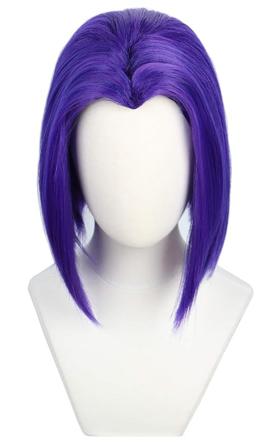 Codeven Short Hair Wigs Halloween Costume Cosplay Wig for Women (purple) | Amazon (US)