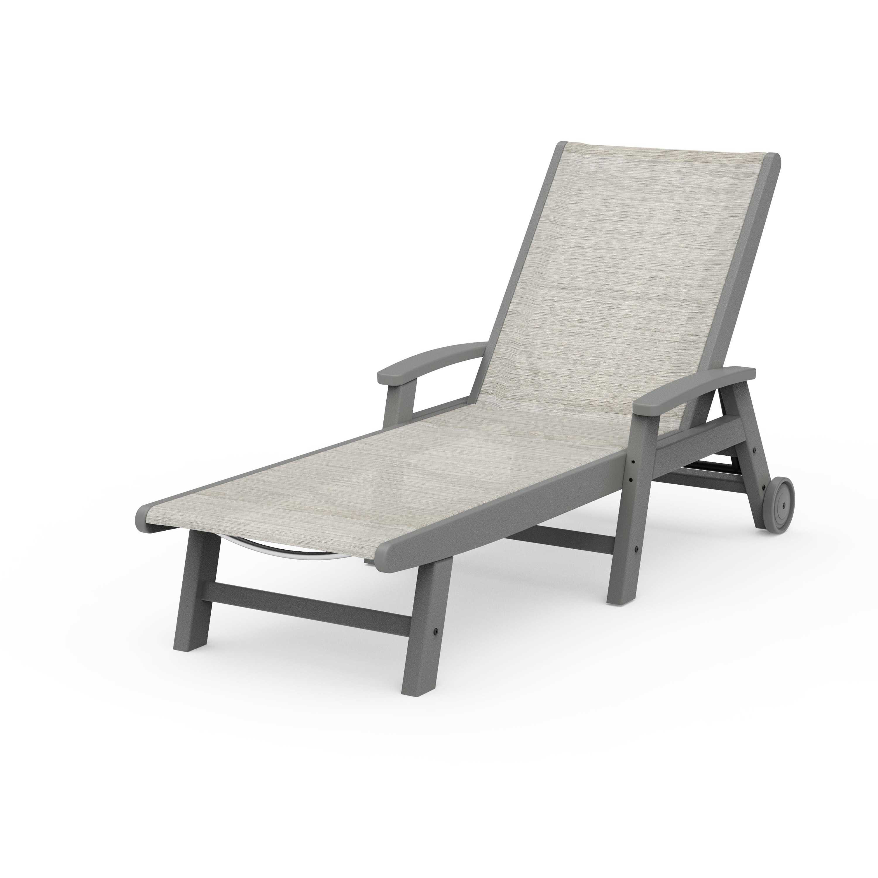 Coastal Chaise with Wheels | POLYWOOD