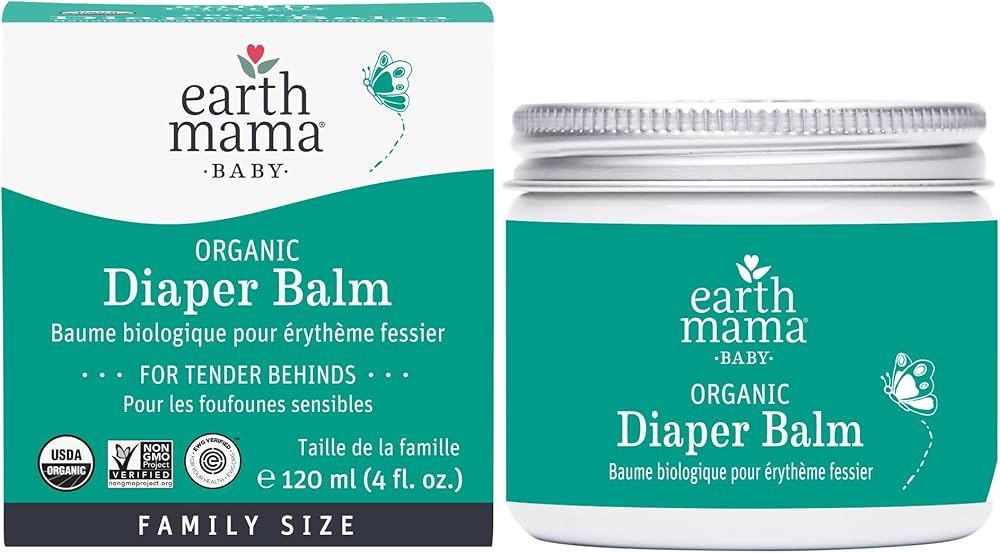 Earth Mama Organic Economy Size Diaper Balm | Diaper Cream for Baby | EWG Verified, Petroleum & A... | Amazon (US)