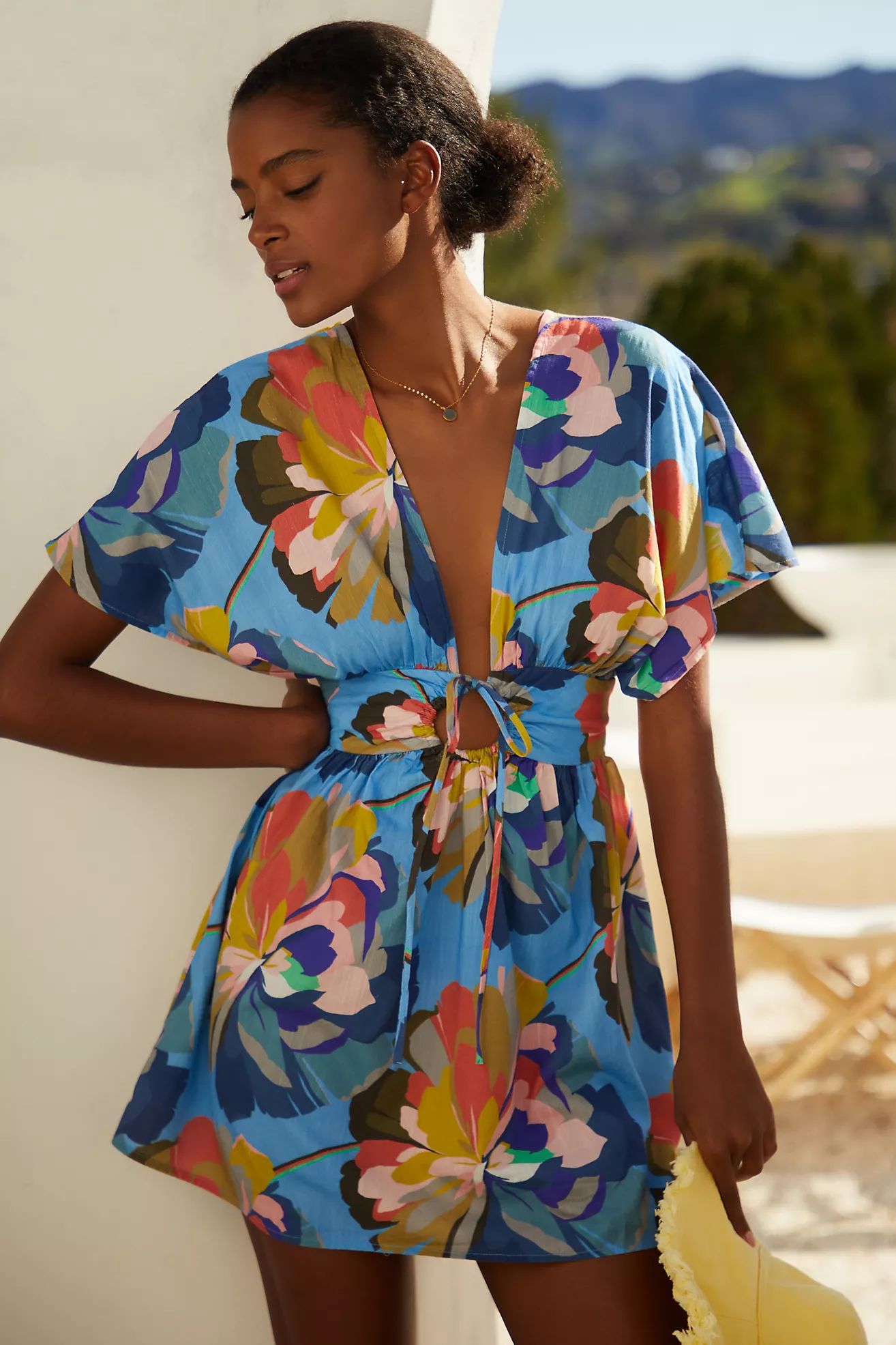 By Anthropologie Promenade Cover-Up Mini Dress | Anthropologie (US)