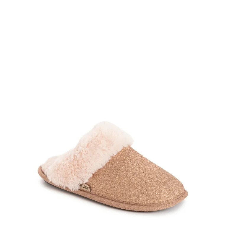 MUK LUKS Women's Angled Sparkle Scuff Slipper | Walmart (US)